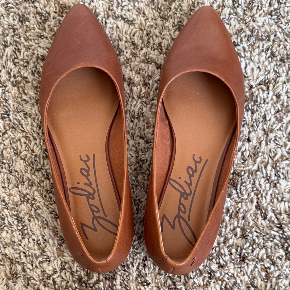 Zodiac Women's Tan Pointed Flats